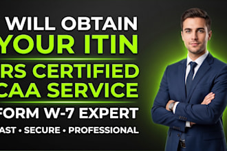 apply your itin individual taxpayer number as an irs caa