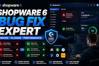 fix shopware 6 bugs, errors, performance issues and custom problems