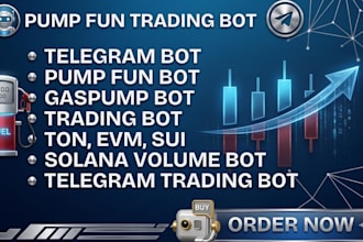 build an evm solana trading bot, telegram volume bot, or pumpfun automation