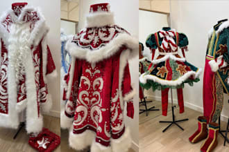 sew custom cosplay costume santa claus costume anime outfit halloween costume