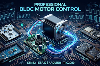 develop motor controller firmware for stm32 ti c2000 arduino and esp32