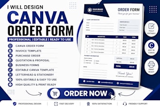 design best canva templates, checklist, letterhead canva order form