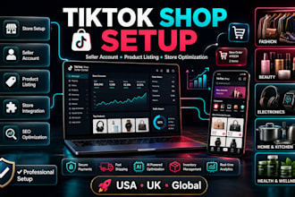 set up tiktok shop, seller account, product listing