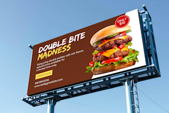 design outdoor banners, billboards, yard sing and roll up banners