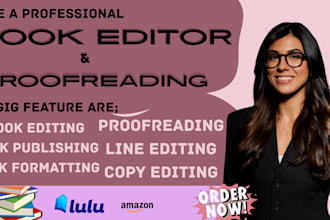 proofread, edit, and format your book manuscript
