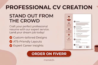 create a professional ats friendly CV and resume