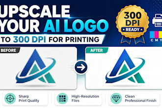 upscale your ai logo to 300 dpi for printing