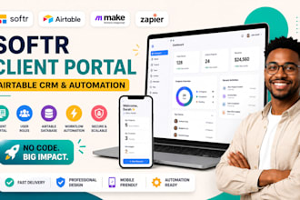 build softr airtable vendor portal supplier management dashboard