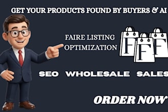 optimize your faire product listings for SEO and wholesale sales