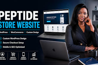 build peptide website peptide store research,wordpress website
