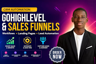 setup go highlevel automations website setup gohighlevel funnel landing page