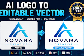 convert your ai generated logo into an editable vector