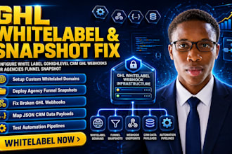 configure white label gohighlevel CRM ghl  webhooks for agencies funnel snapshot