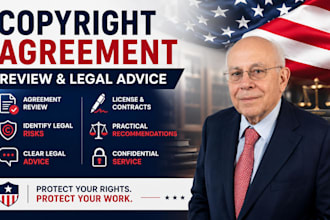 review your copyright agreement and provide copyright legal advice