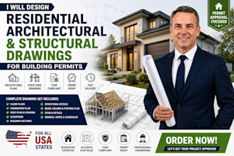 design residential architectural and structural drawings for building permits