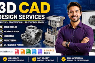3d cad models, mechanical and product design with stl files