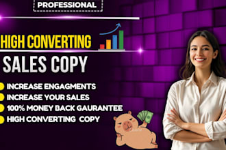 write sales copy, website content, and email copy