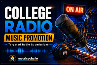 submit your music to college radio for airplay and promotion