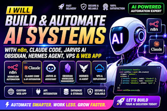 n8n claude code jarvis ai assistant obsidian hermes agent vps web app claude api