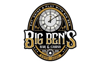 do fun playful logo for our friendly neighborhood sports bar
