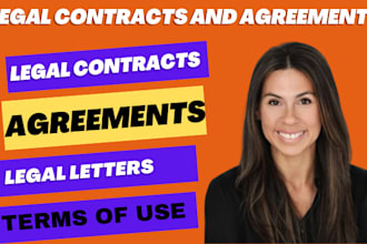 draft legal agreements, contracts, terms and conditions