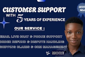 be your customer service and support agent for your ecommerce store