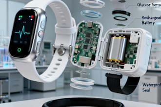 design 3d cad design sketching wearable healthcare pcb product iot enclosure