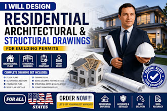 design residential architectural and structural drawings for building permits