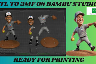 3d split, slice, add color to 3d model convert stl to 3mf 2d to 3d