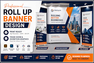 design roll up banner, retractable banner, pull up banner, pop up banner design