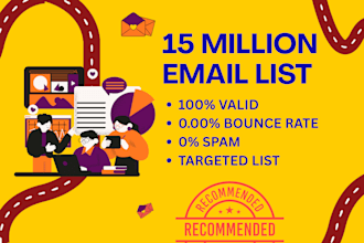 provide 15 million bulk email list