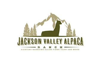 design artwork classic valley alpaca logo