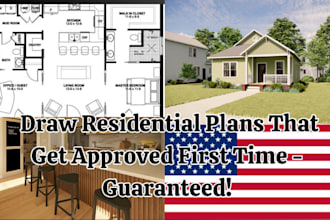 do architectural plan for residential building, floorplan for real estate agent