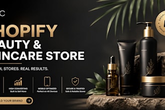 design a luxury beauty and skincare shopify ecommerce store