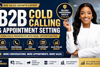 do b2b cold calling, lead generation and appointment setting