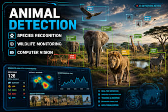 build animal detection, species recognition, wildlife monitoring and recognition