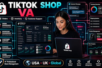 manage tiktok shop, orders, inventory and customer support