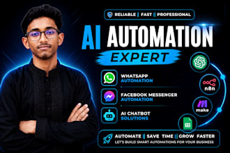 build an ai automation for facebook messenger and whatsapp