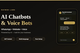 build a custom ai chatbot and voice agent for whatsapp and your website