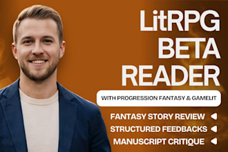 beta read you litrpg, progression fantasy or gamelit manuscript