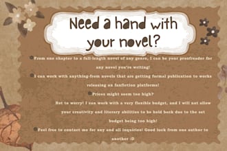 give you a hand with your novel