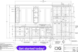 do furniture drawings, shop drawings and millwork drawings, millwork elevation