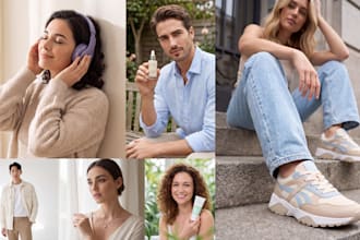 create realistic ai product photos with models