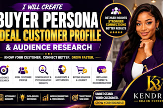 create buyer persona ideal customer profile and audience research