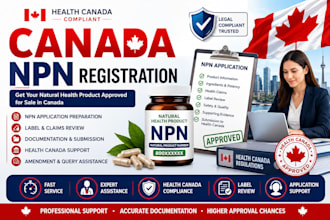 register your canada npn with health canada for natural health products
