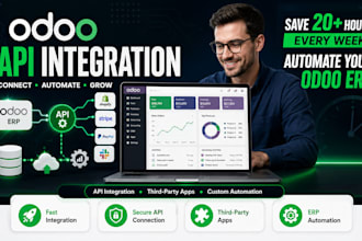 integrate odoo API connect third party apps with automate your odoo erp