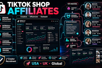 recruit tiktok shop affiliates, creators and ugc creators