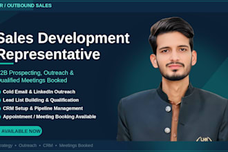 be your sdr for outbound cold email and linkedin outreach