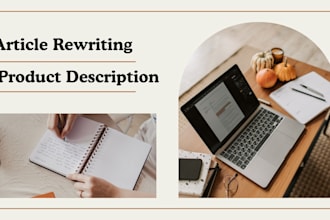 do product description and article rewriting