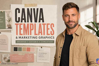 create branded canva templates banners and marketing graphics